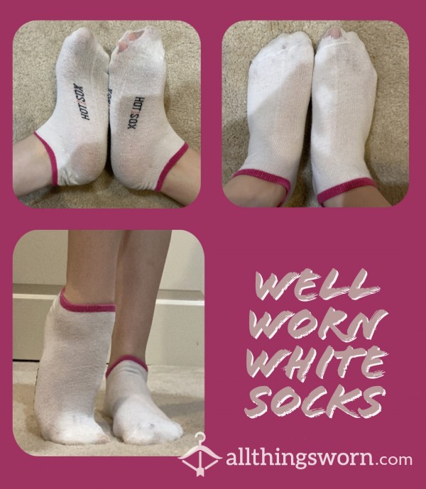 Well Worn White Socks