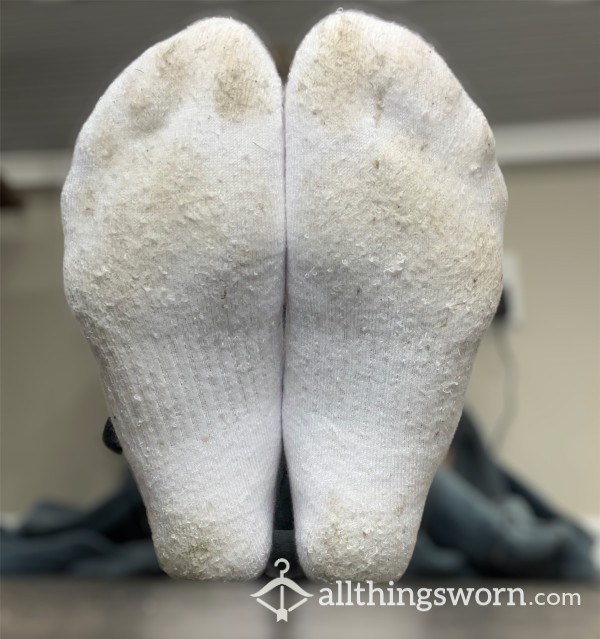 Well-Worn White Socks