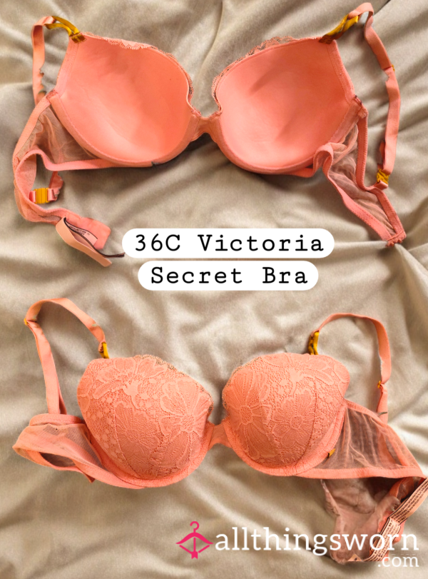 Well Worned Pink And Gold Victoria Secret Bra