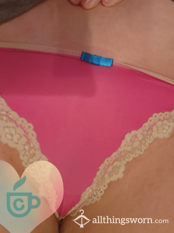 Wet And Well-worn Pink Thong