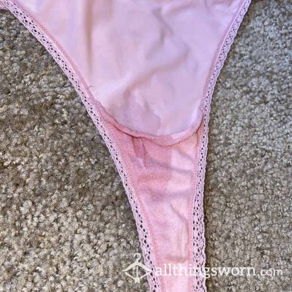 Wet Creamy Pink Thong