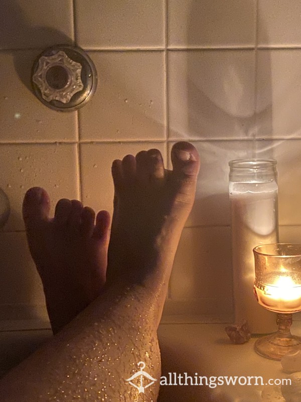 🕯🛁🫧 Wet Soapy Candlelit Bubble Bath Foot Album 🫧🛁🕯