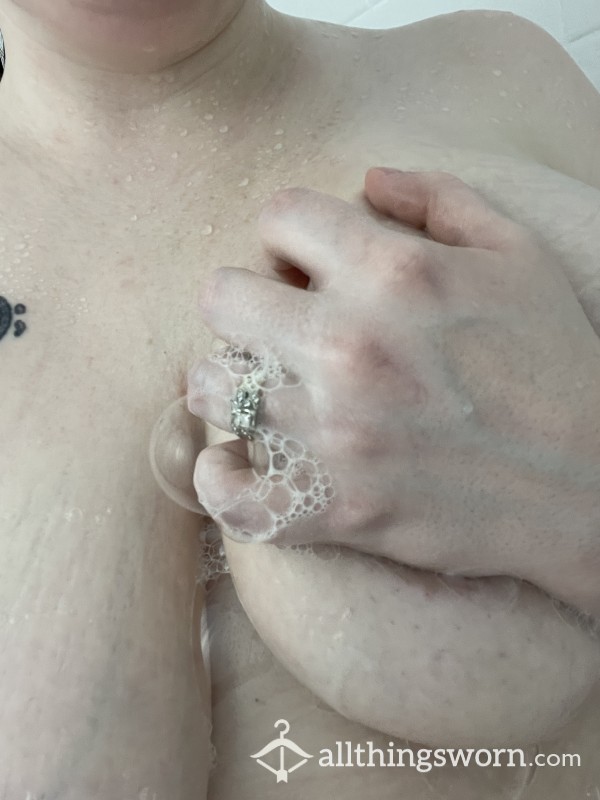 Wet & Soapy Titties In Shower