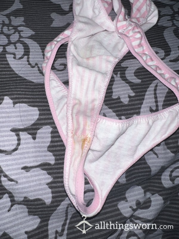 Wet, Sweaty, Creamy Thong I’ve Been Wearing Today - £15 With Postage Cost Included