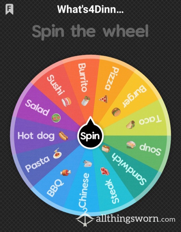 What's4Dinner- Spin To See What You're Allowed To Eat