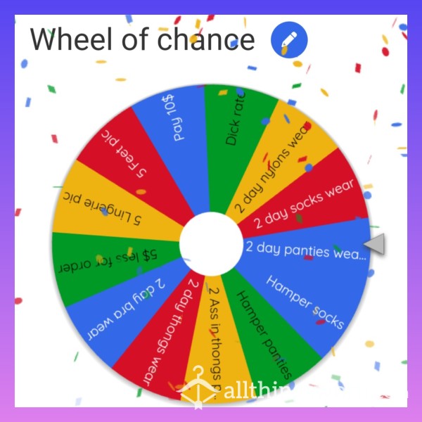 Wheel Of Chance, Spin To Win💗 Come And Win Your Prize