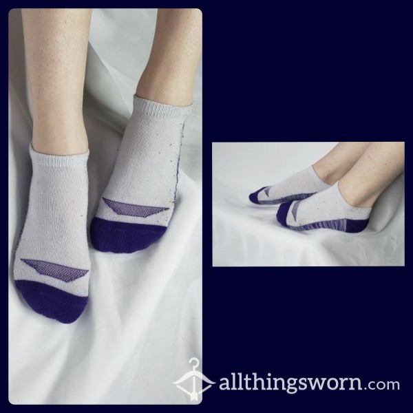 White And Purple Ankle