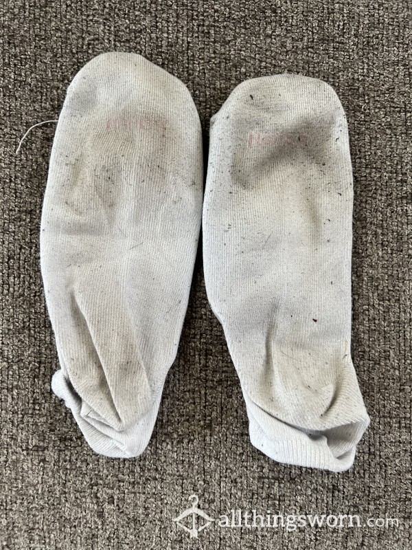 White Ankle Socks.