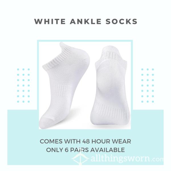 WHITE ANKLE SOCKS