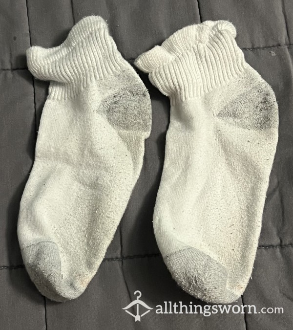 White Ankle Socks-Available For Wear