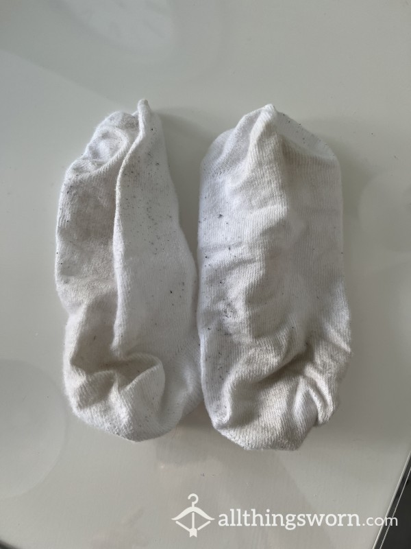 White Ankle Socks - Smelly!