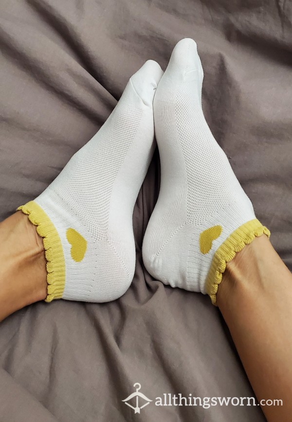 White Ankle Socks ❤️ 💙 💜 /5 Days Wear/Free US Shipping