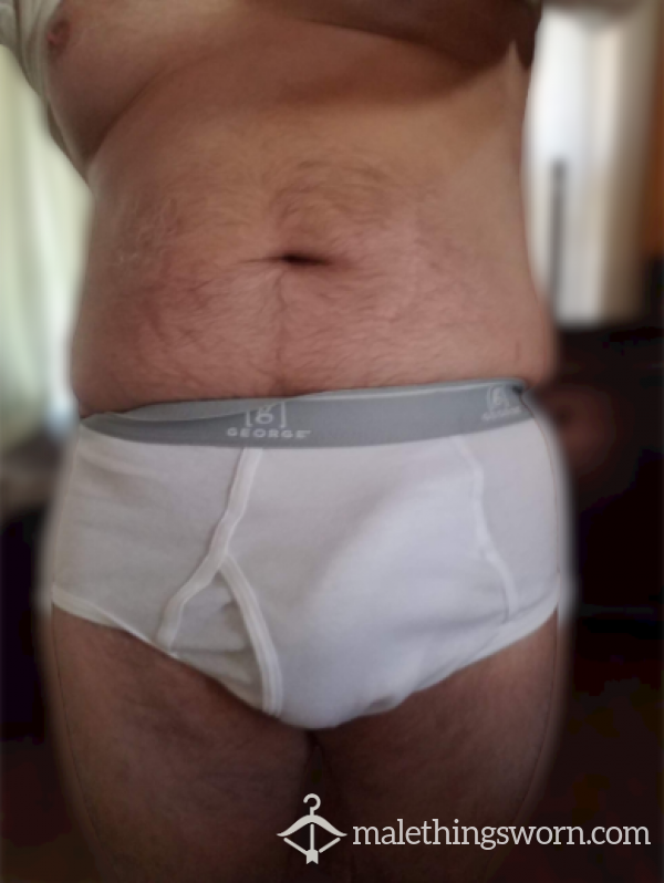 White Briefs Ready For Play!