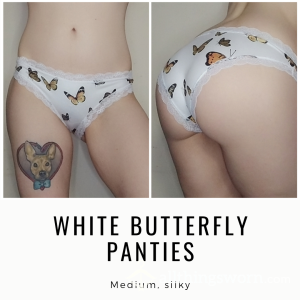 WHITE BUTTERFLY PANTIES