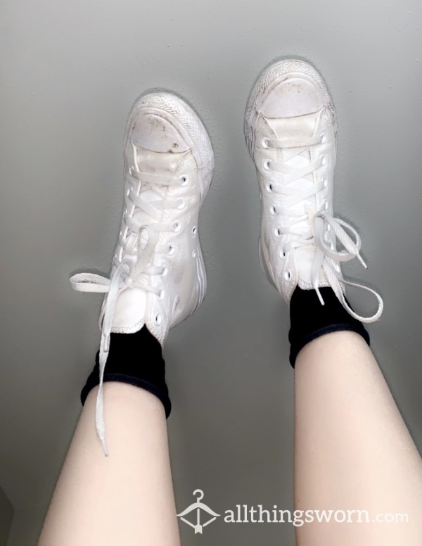 Shoes - Converse High Tops - White