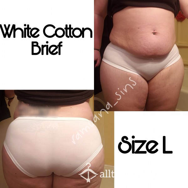 White Cotton Brief