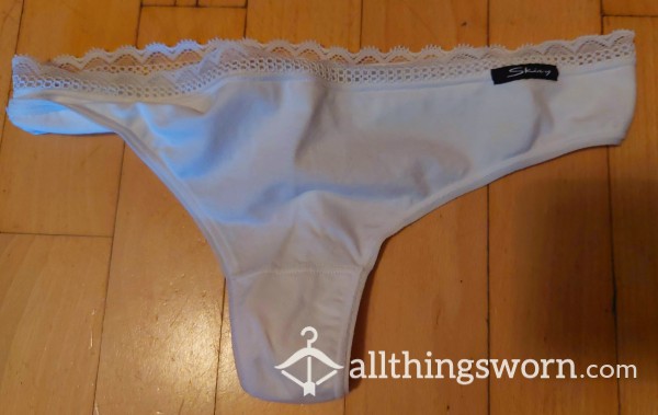 White Cotton Panties €25/3 Days Wear 😘