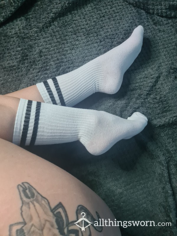 White Cotton Tube Socks