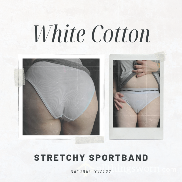 🤍 White Cotton VS Briefs, Worn To Your Liking