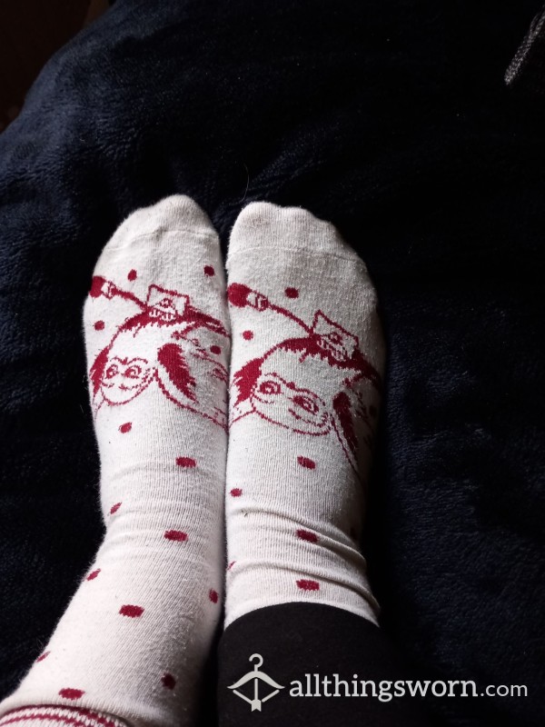 White Harry Potter Socks , Could Wear It For A Week .