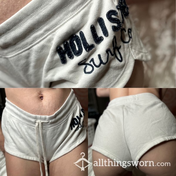 💕SALE 💕White Hollister Gym Lounge Shorts