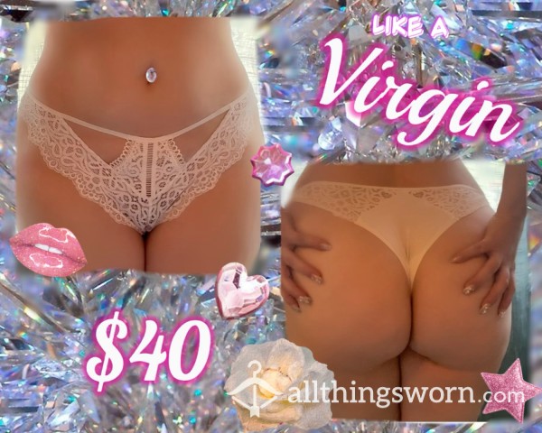 White Lace Bridal Thongs! FREE VIDEO With Purchase!