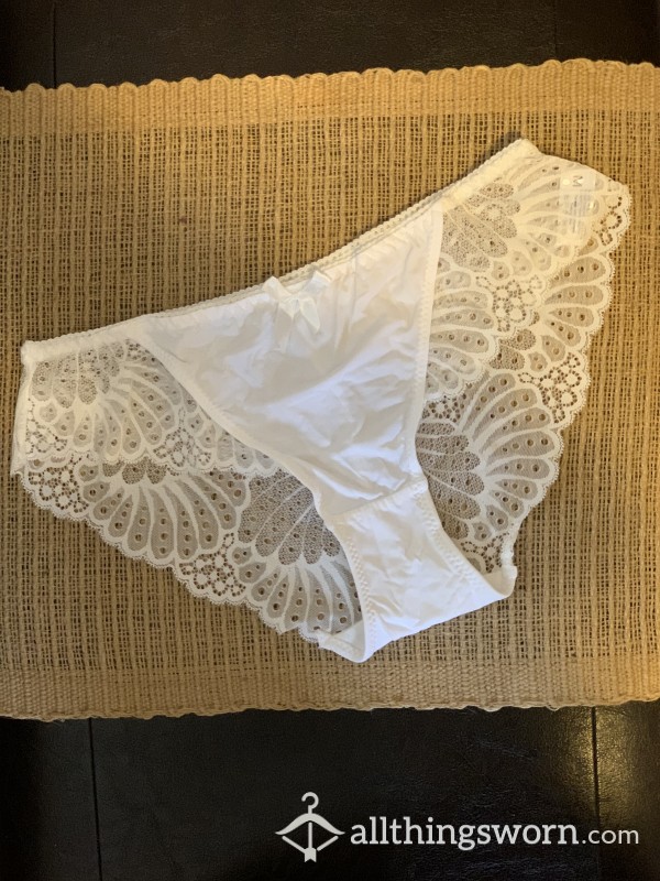 White Lace Cheeky Panties