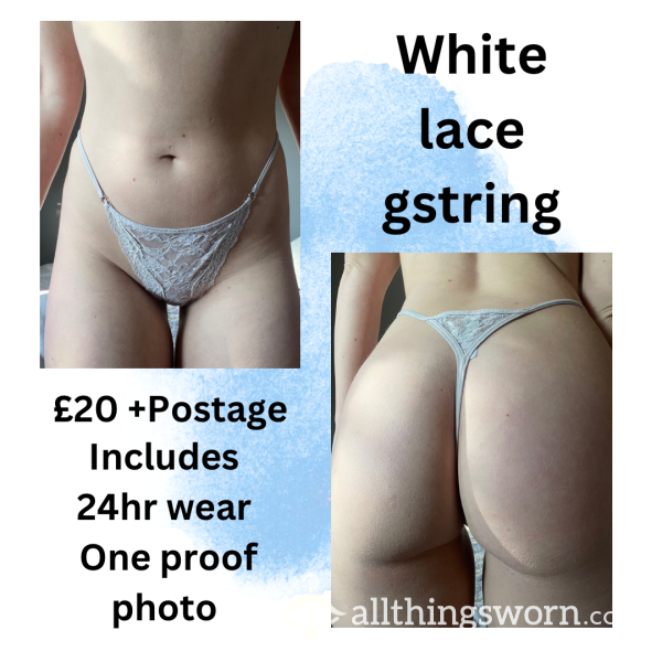 White Lace Gstring