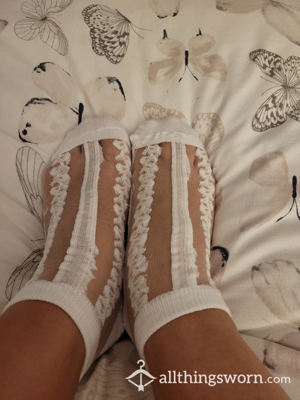 White Lace Socks