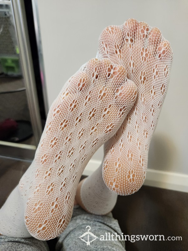 White Lace Socks
