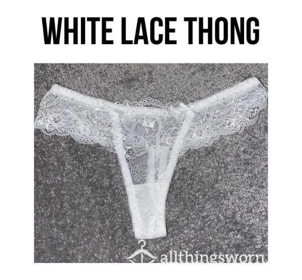 White Lace Thong🤍