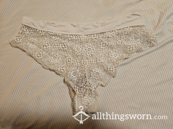 White Lacy Cheeky Panties