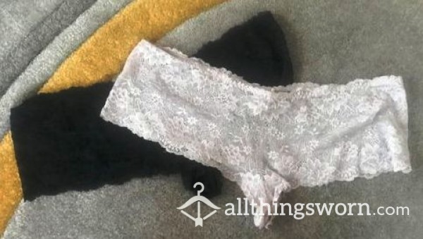 White Lacey Panties, Size 20. Inland UK Postage Included.
