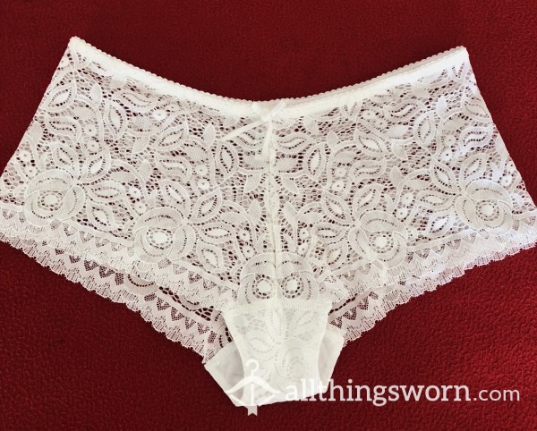 White Lacy Knickers