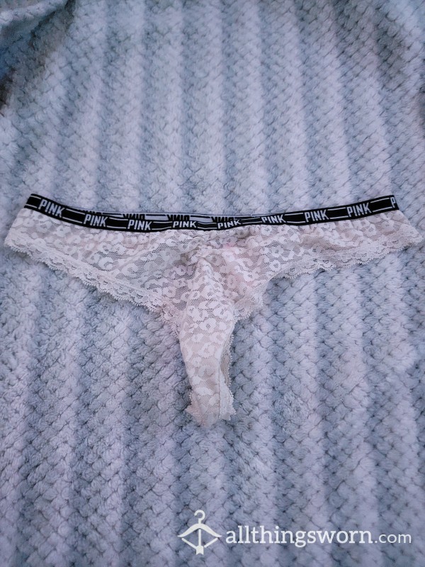 White Lacy Victoria's Secret Thong