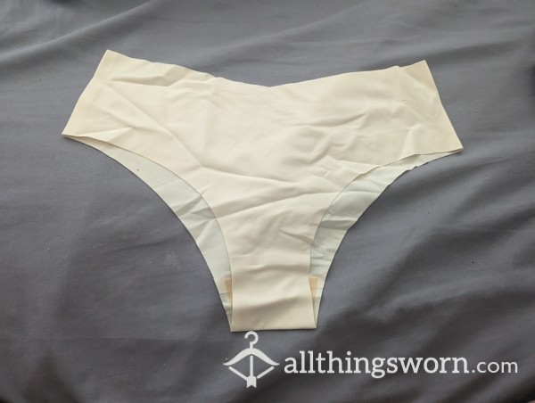 White Large Seamless Fullback Panties