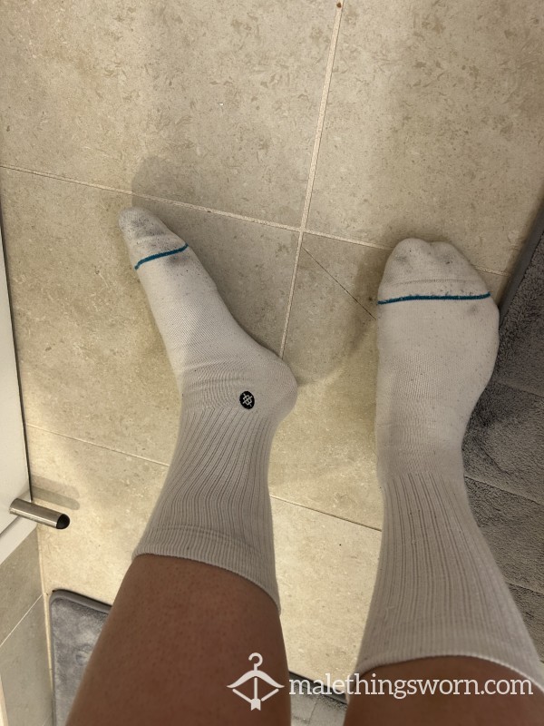 White Long Gym Socks