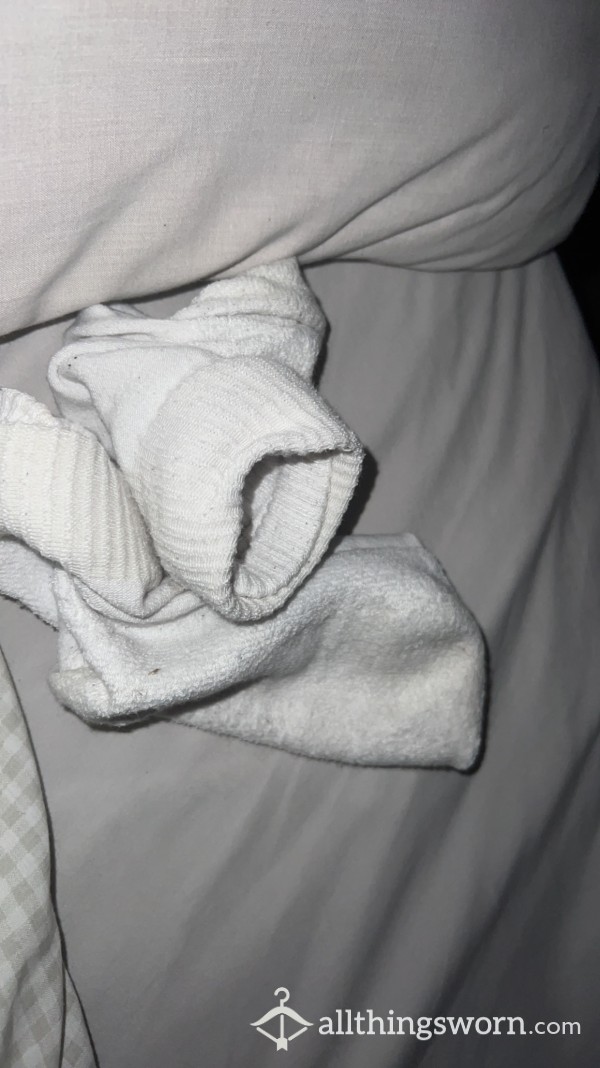 White Long Thick Socks