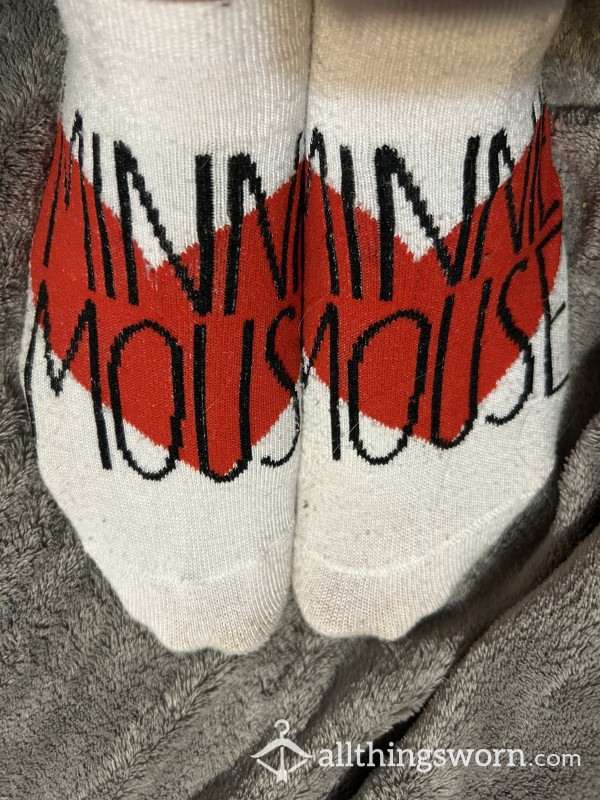 White Minnie Mouse Socks