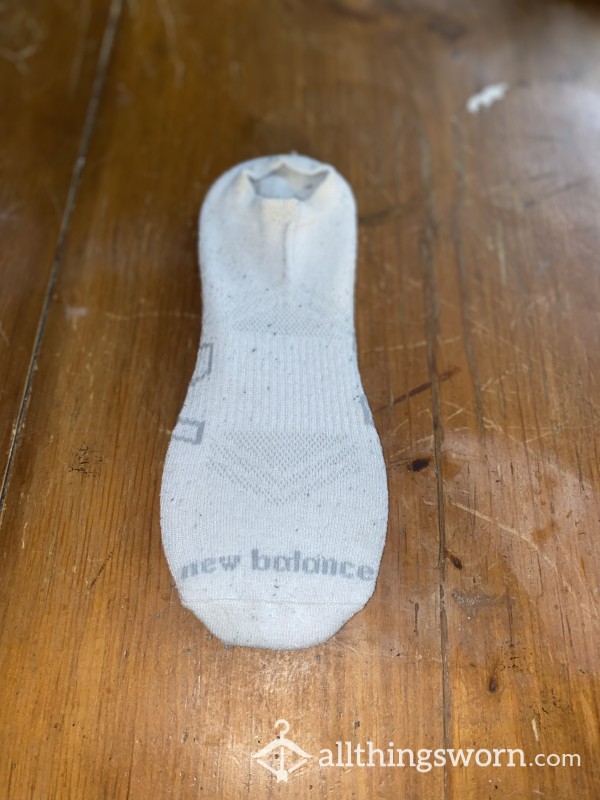 White New Balance Ankle Cut Socks