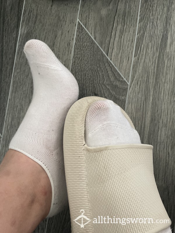 White No Show Socks