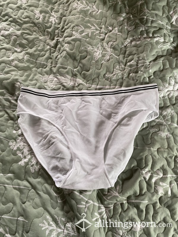 White Panties With Stripe