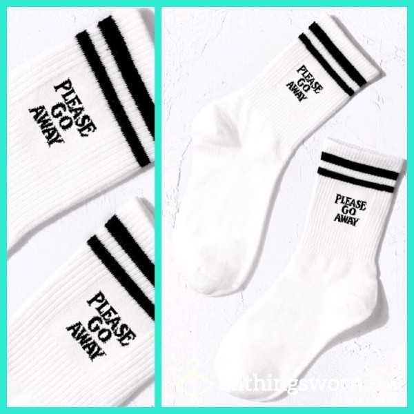 White Pathetic Loser Socks. Even My Socks Are Saying Your Not Worthy 🤣🧦😜😈 £8
