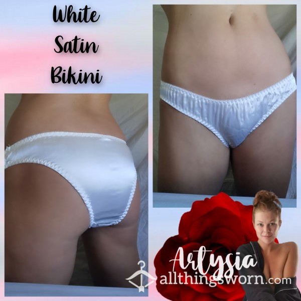 White Satin Bikini