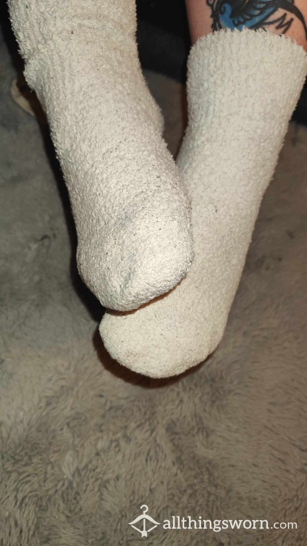 White Slipper Socks
