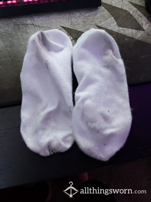 White Socks Worn To Work (10+ Hours)