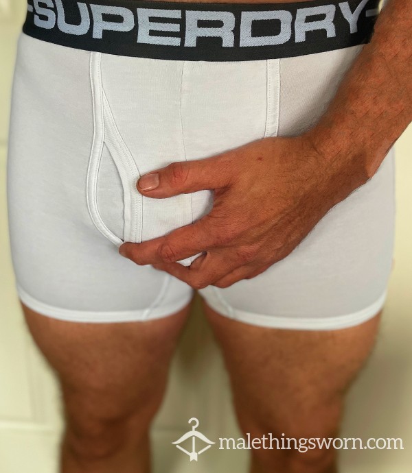 White SuperDry Boxers