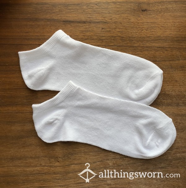 White SWEATY Ankle Gym Socks - Worn To Order