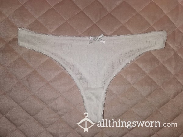 White Thong (fits UK 8/10/12)