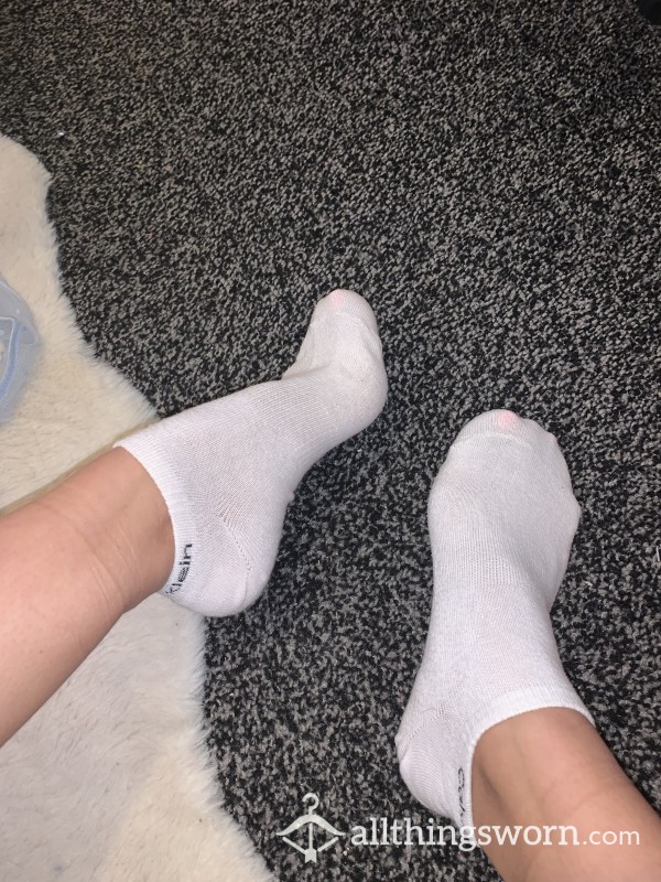 White Trainer Socks